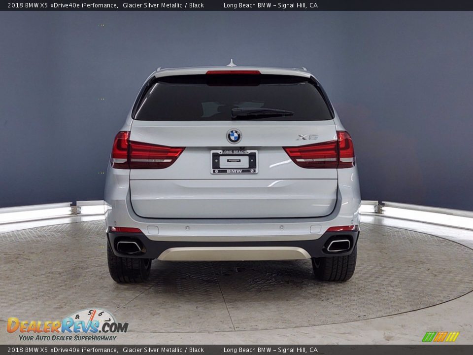 2018 BMW X5 xDrive40e iPerfomance Glacier Silver Metallic / Black Photo #4