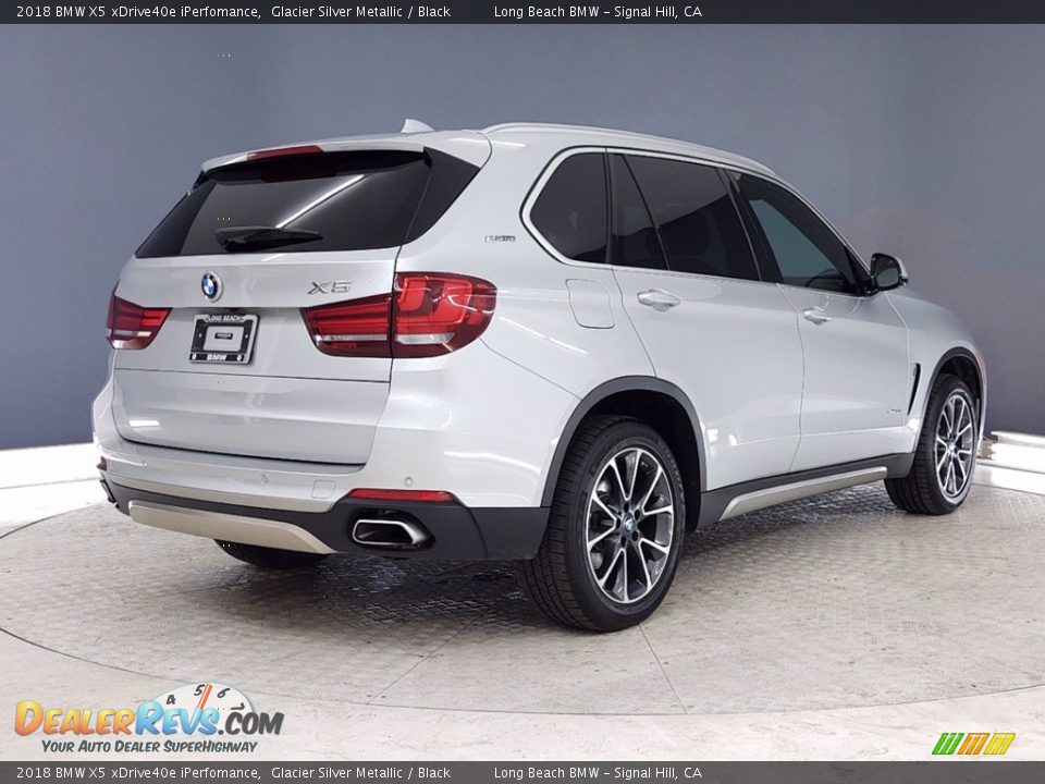 2018 BMW X5 xDrive40e iPerfomance Glacier Silver Metallic / Black Photo #5