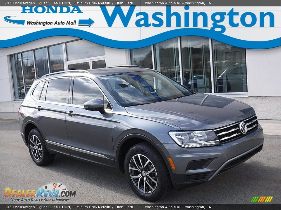 2020 Volkswagen Tiguan SE 4MOTION Platinum Gray Metallic / Titan Black Photo #1