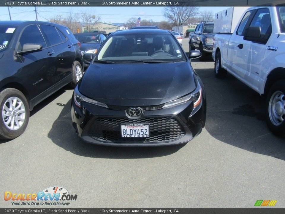 2020 Toyota Corolla LE Black Sand Pearl / Black Photo #3