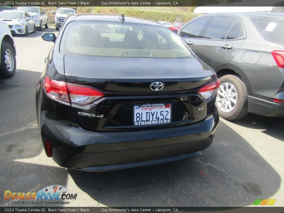 2020 Toyota Corolla LE Black Sand Pearl / Black Photo #5