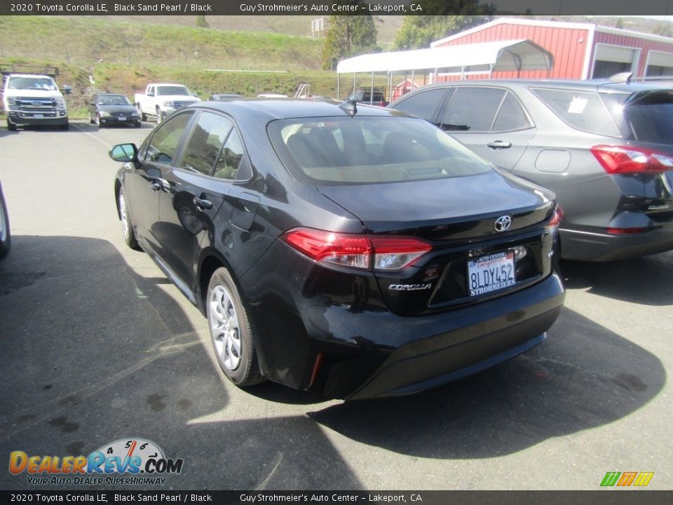 2020 Toyota Corolla LE Black Sand Pearl / Black Photo #6