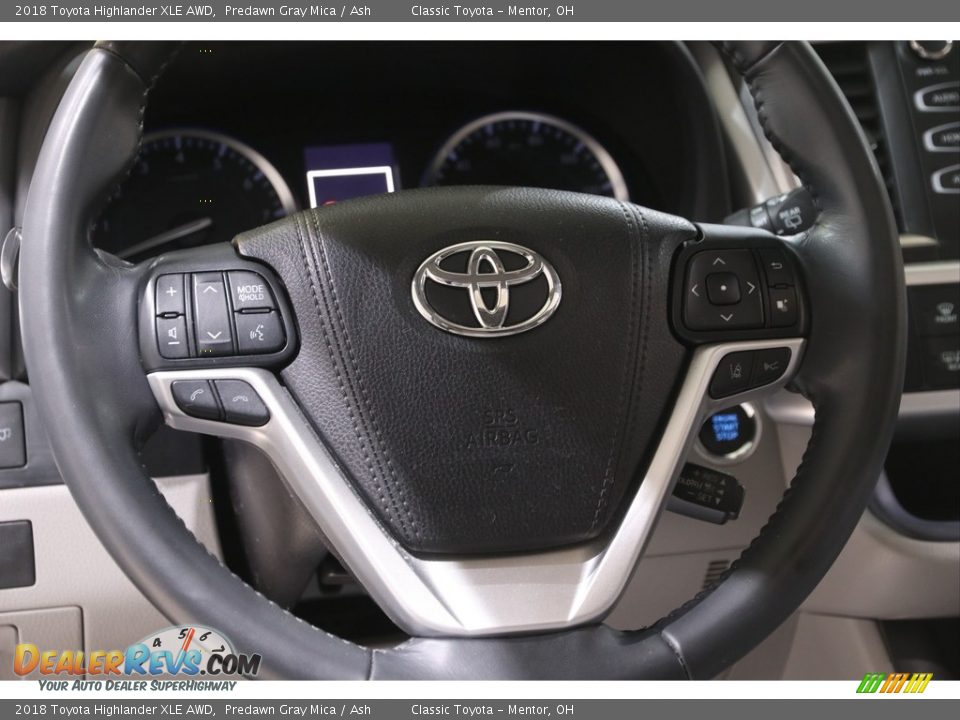 2018 Toyota Highlander XLE AWD Predawn Gray Mica / Ash Photo #7