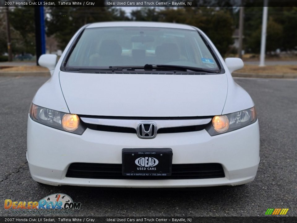 2007 Honda Civic LX Sedan Taffeta White / Gray Photo #8