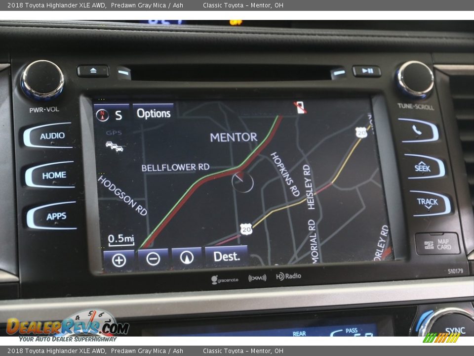 2018 Toyota Highlander XLE AWD Predawn Gray Mica / Ash Photo #10