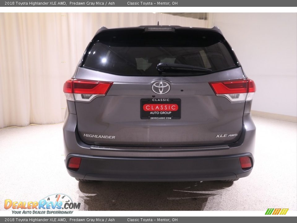 2018 Toyota Highlander XLE AWD Predawn Gray Mica / Ash Photo #20