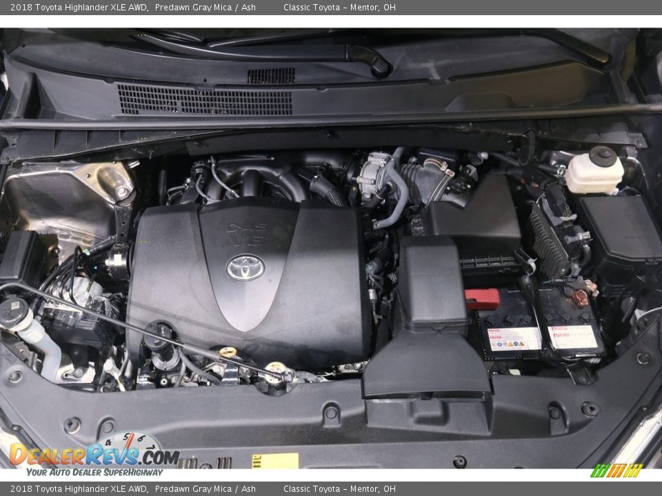 2018 Toyota Highlander XLE AWD Predawn Gray Mica / Ash Photo #21