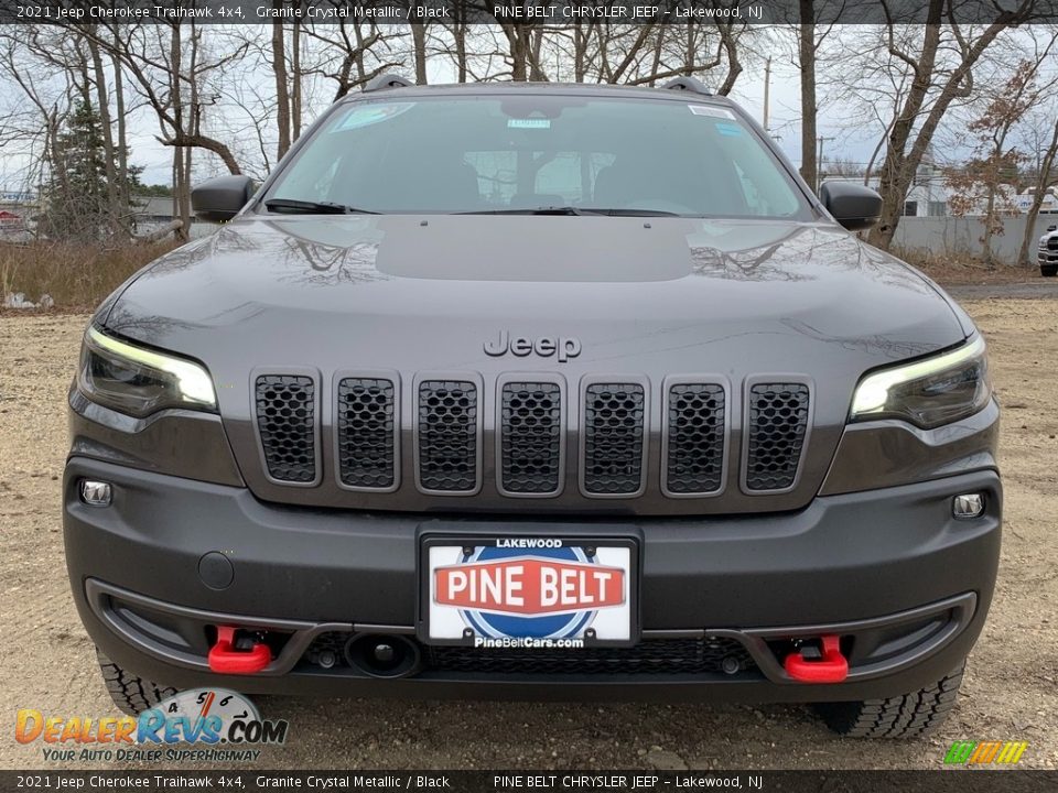 2021 Jeep Cherokee Traihawk 4x4 Granite Crystal Metallic / Black Photo #3