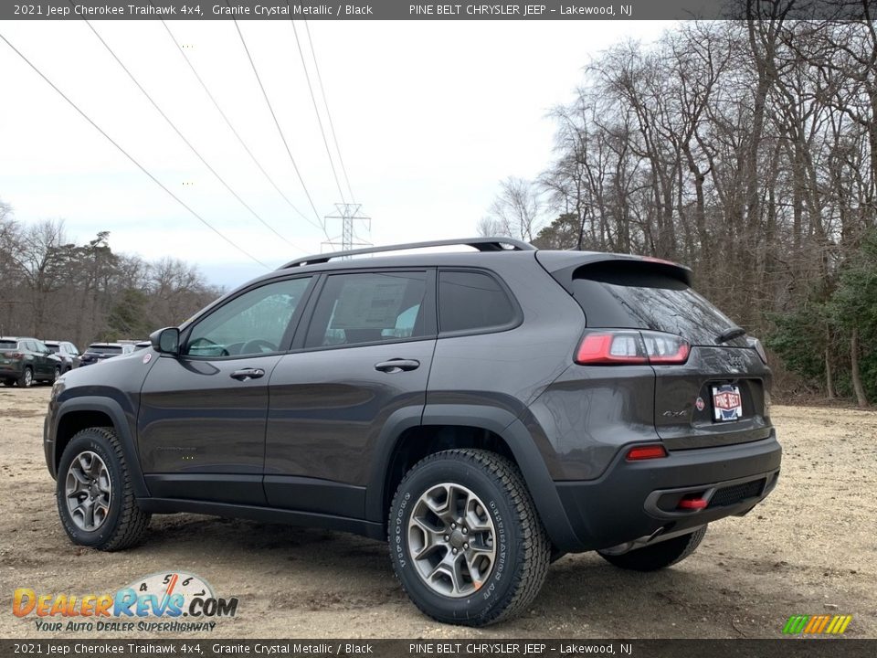 2021 Jeep Cherokee Traihawk 4x4 Granite Crystal Metallic / Black Photo #6