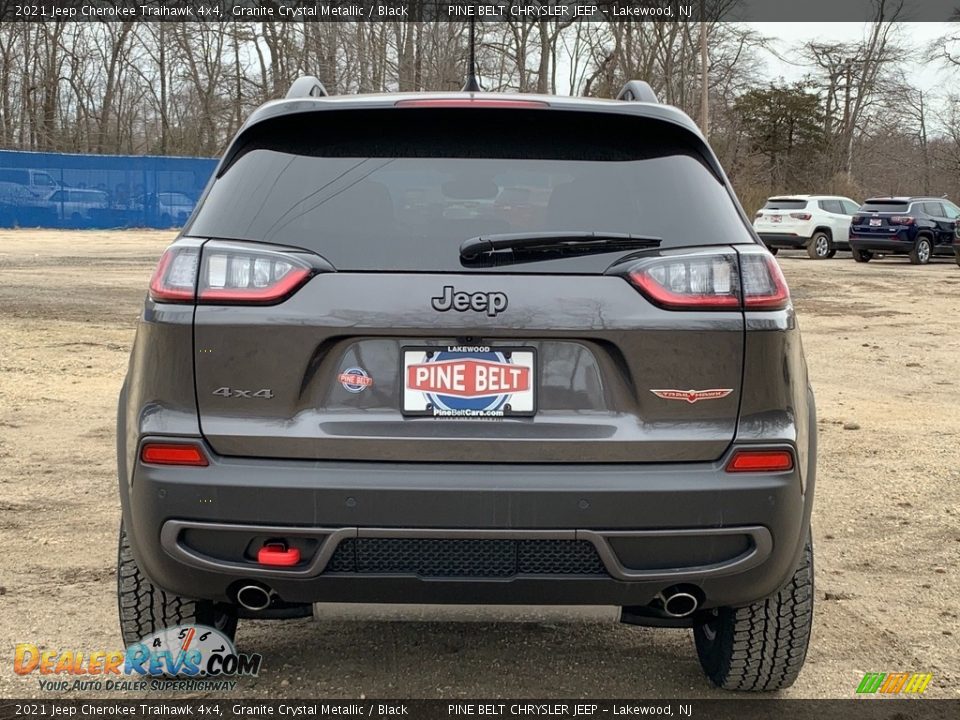 2021 Jeep Cherokee Traihawk 4x4 Granite Crystal Metallic / Black Photo #7