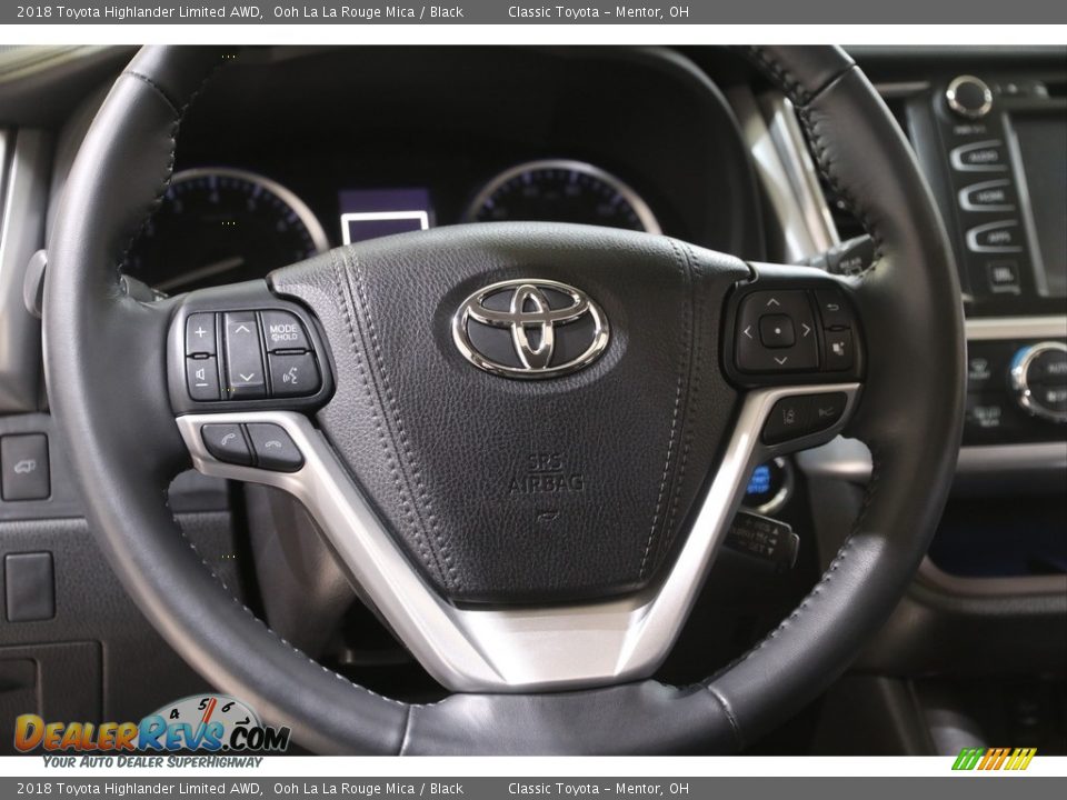 2018 Toyota Highlander Limited AWD Ooh La La Rouge Mica / Black Photo #7