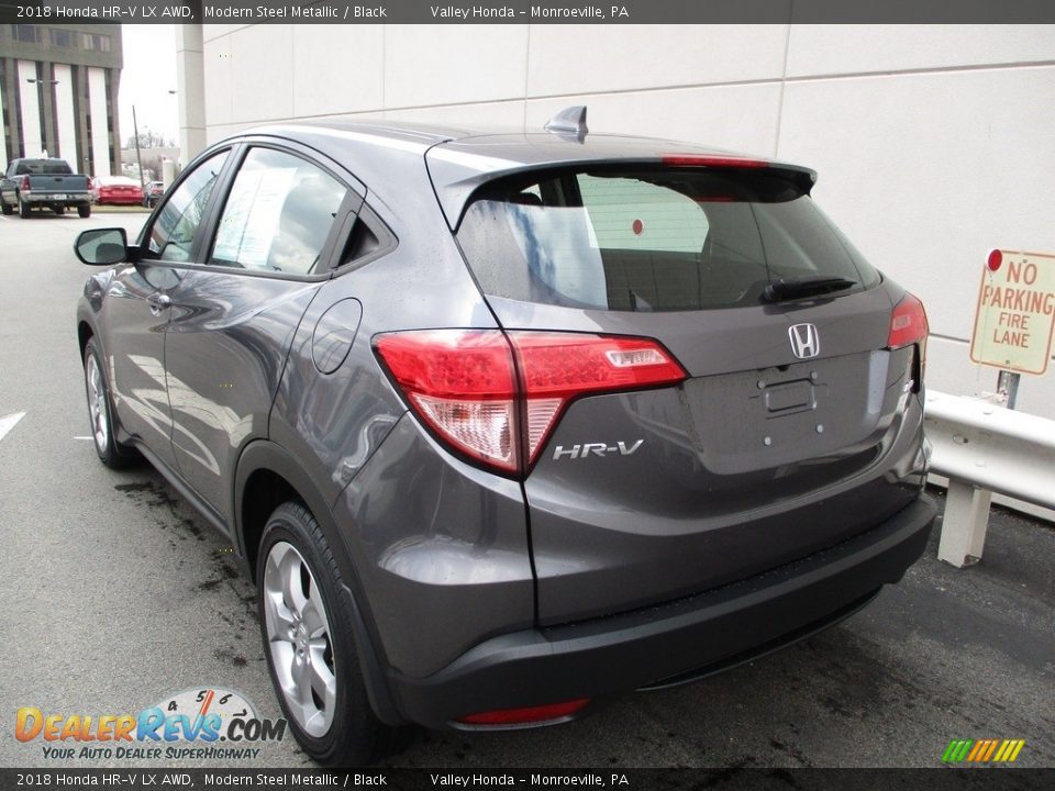 2018 Honda HR-V LX AWD Modern Steel Metallic / Black Photo #3