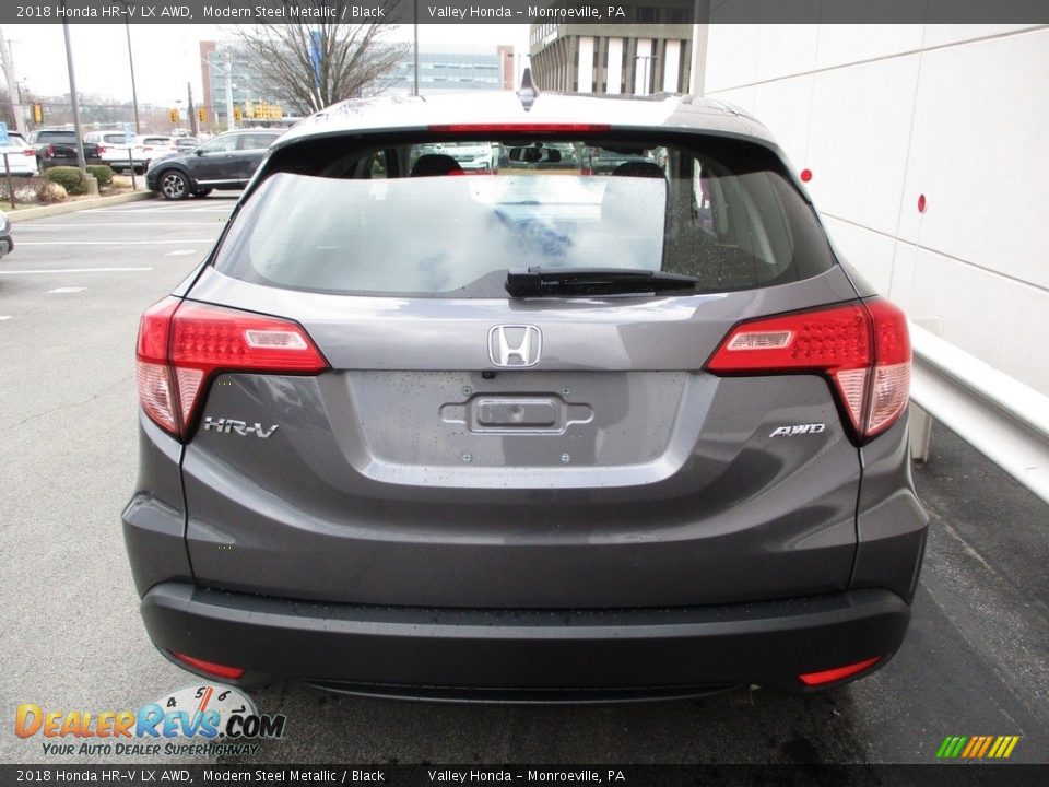 2018 Honda HR-V LX AWD Modern Steel Metallic / Black Photo #4