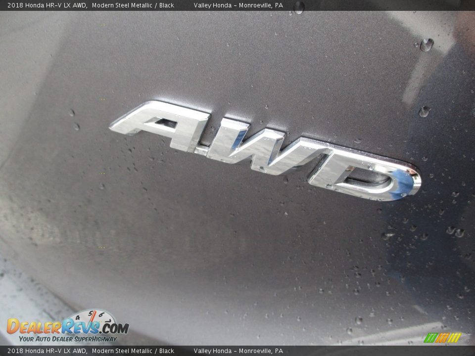 2018 Honda HR-V LX AWD Modern Steel Metallic / Black Photo #6