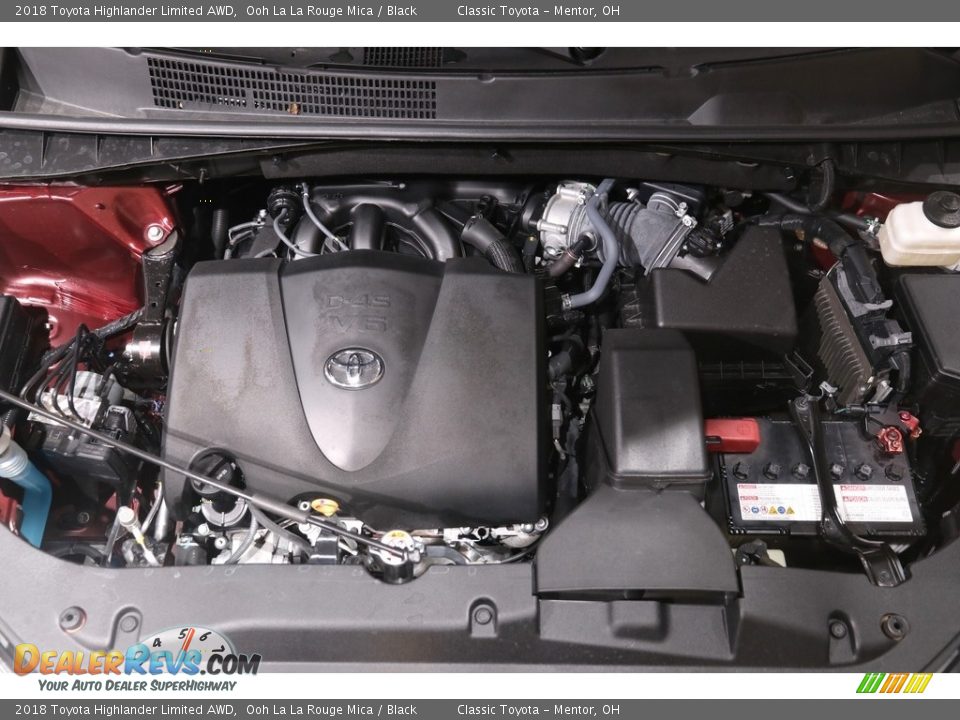2018 Toyota Highlander Limited AWD Ooh La La Rouge Mica / Black Photo #22