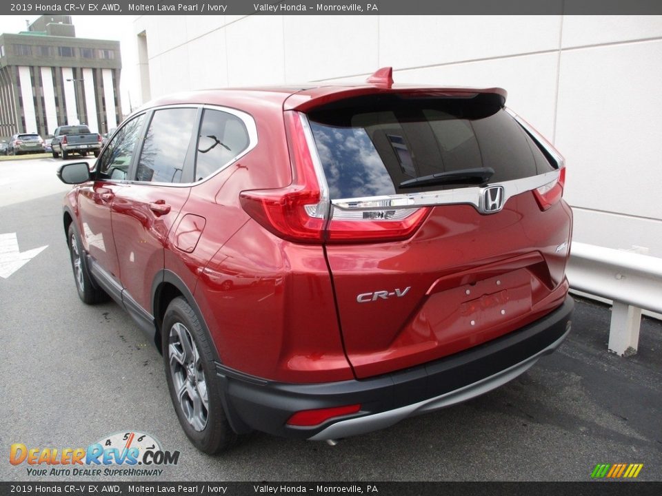 2019 Honda CR-V EX AWD Molten Lava Pearl / Ivory Photo #3