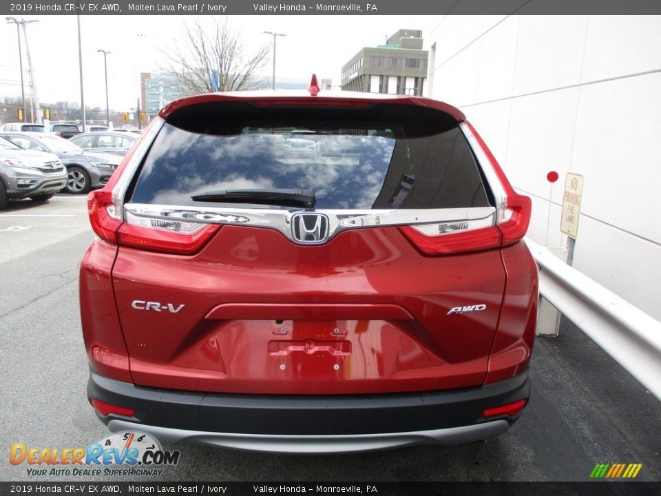 2019 Honda CR-V EX AWD Molten Lava Pearl / Ivory Photo #4