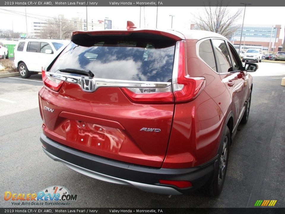 2019 Honda CR-V EX AWD Molten Lava Pearl / Ivory Photo #5