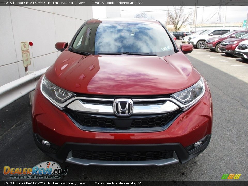 2019 Honda CR-V EX AWD Molten Lava Pearl / Ivory Photo #8