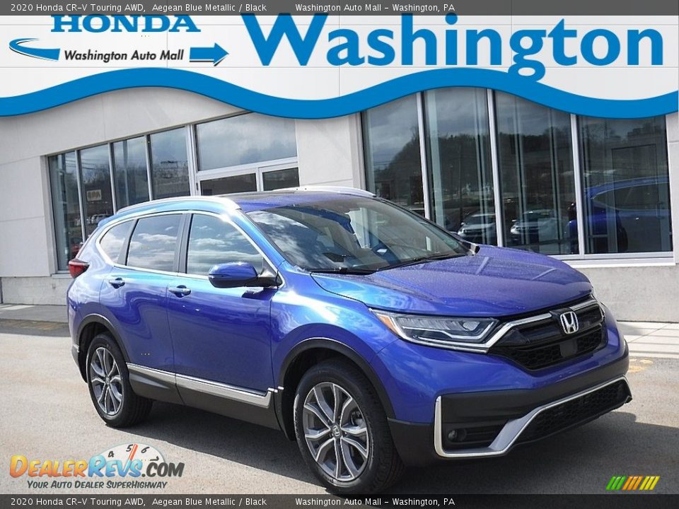 2020 Honda CR-V Touring AWD Aegean Blue Metallic / Black Photo #1