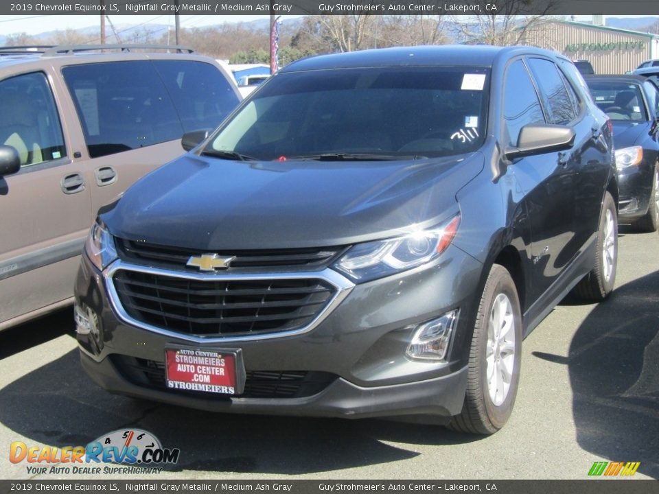 2019 Chevrolet Equinox LS Nightfall Gray Metallic / Medium Ash Gray Photo #2