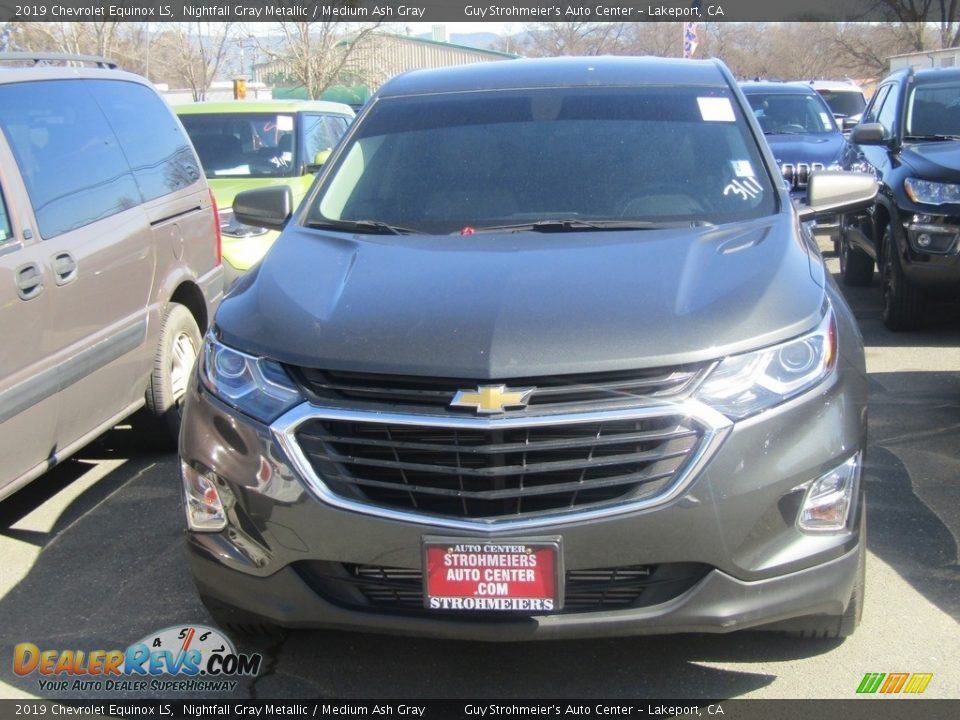 2019 Chevrolet Equinox LS Nightfall Gray Metallic / Medium Ash Gray Photo #3