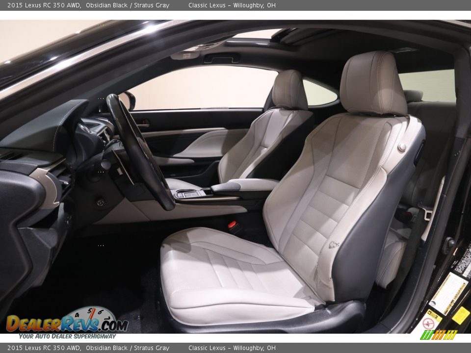 Stratus Gray Interior - 2015 Lexus RC 350 AWD Photo #5