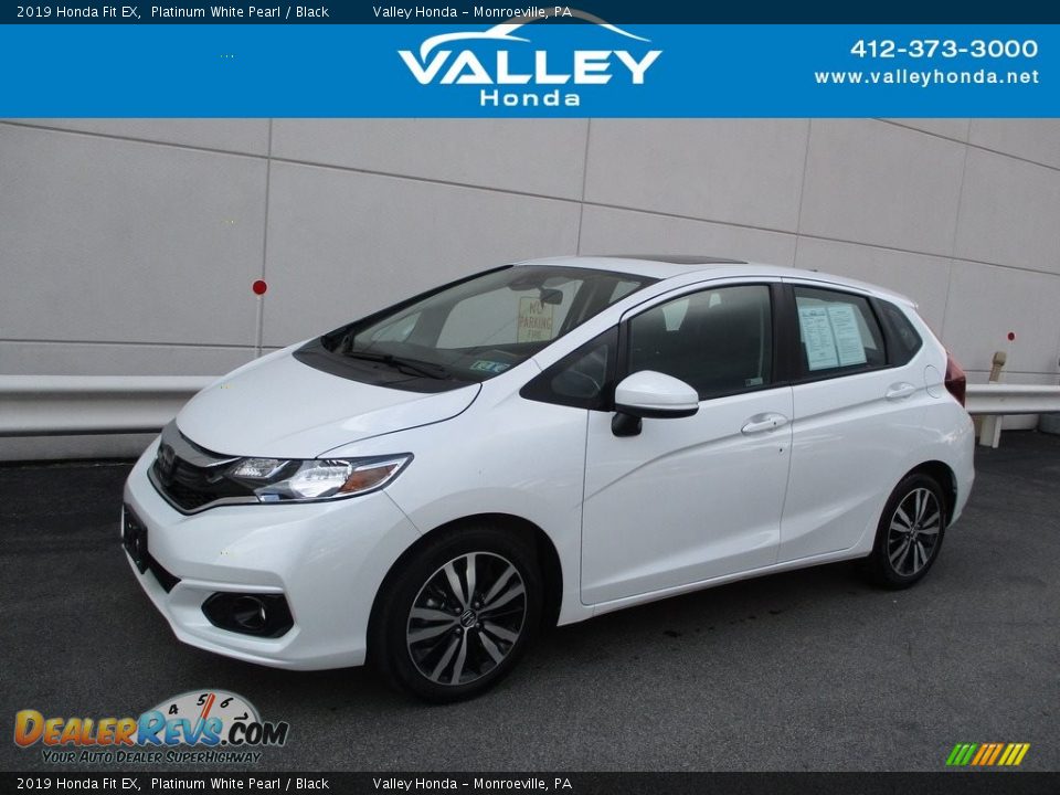 2019 Honda Fit EX Platinum White Pearl / Black Photo #1