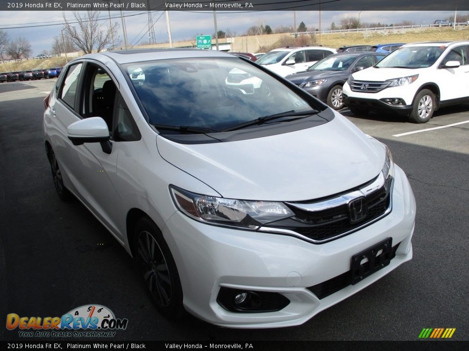 2019 Honda Fit EX Platinum White Pearl / Black Photo #7