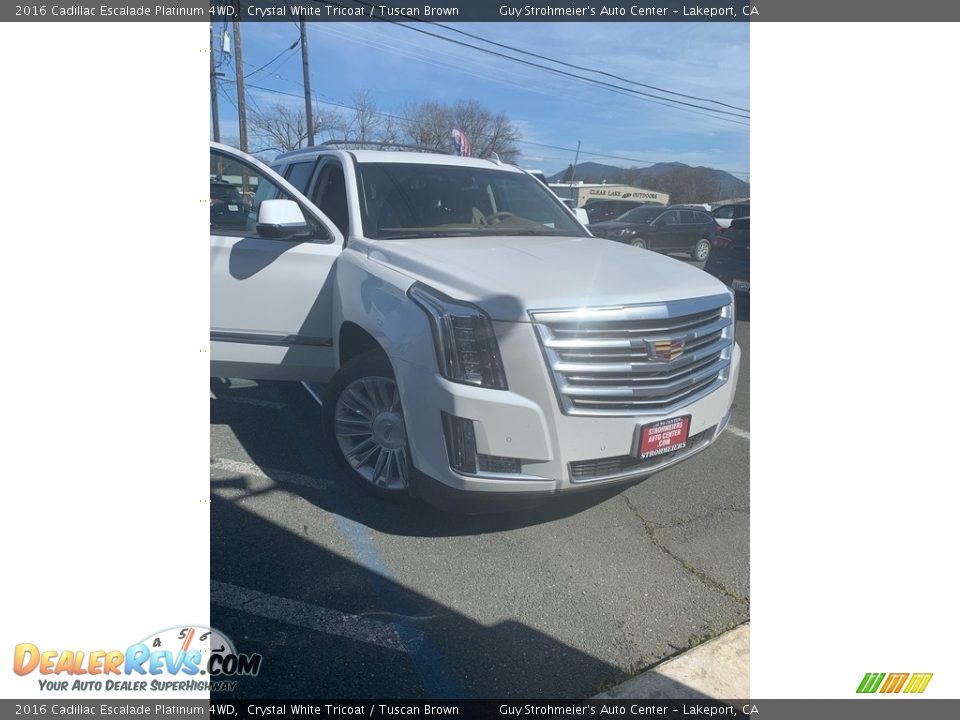 2016 Cadillac Escalade Platinum 4WD Crystal White Tricoat / Tuscan Brown Photo #21