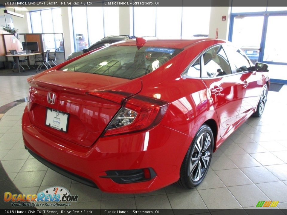 2018 Honda Civic EX-T Sedan Rallye Red / Black Photo #7