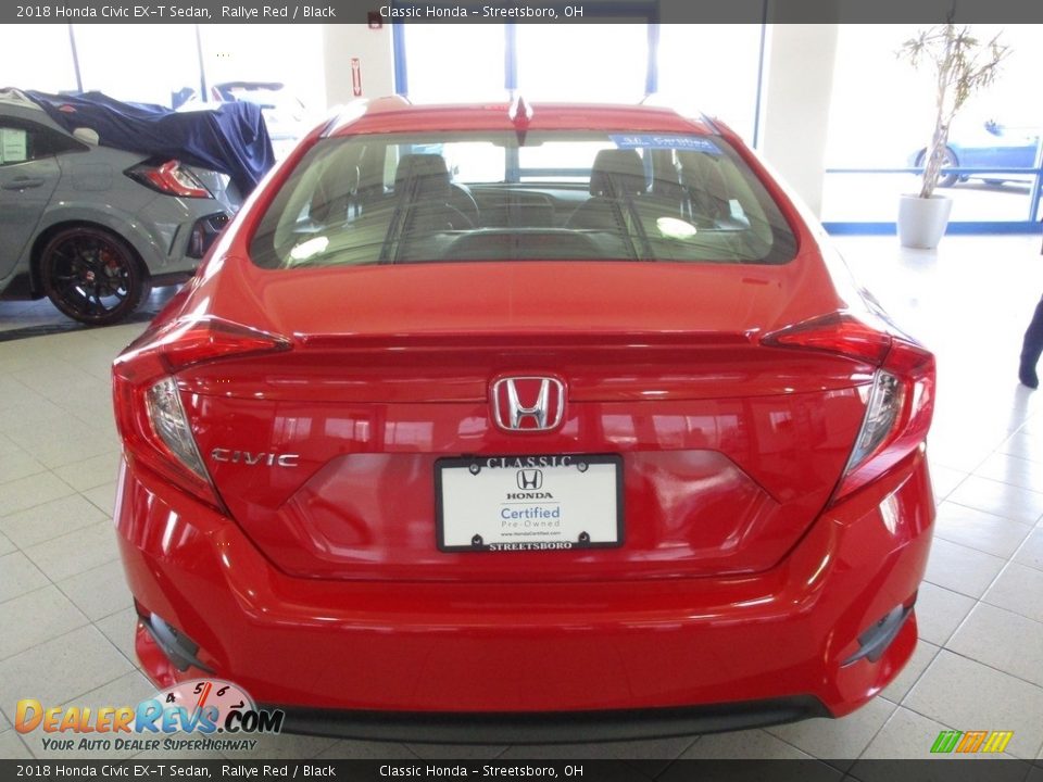 2018 Honda Civic EX-T Sedan Rallye Red / Black Photo #8