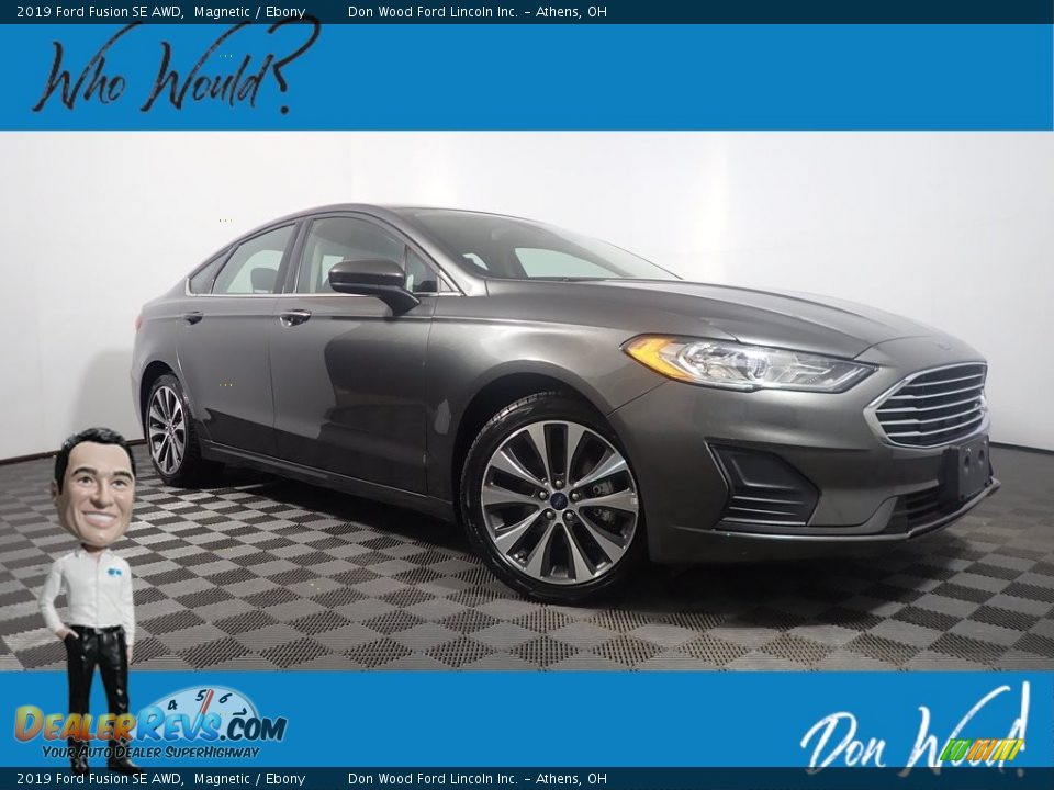 2019 Ford Fusion SE AWD Magnetic / Ebony Photo #1