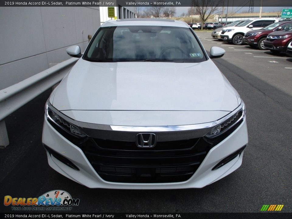 2019 Honda Accord EX-L Sedan Platinum White Pearl / Ivory Photo #8