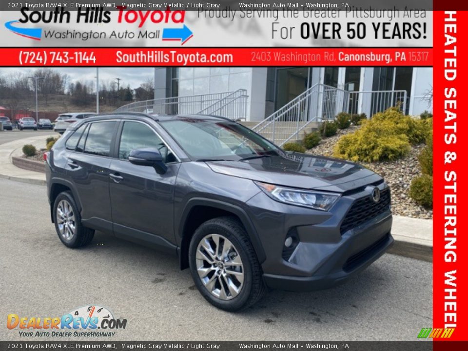 2021 Toyota RAV4 XLE Premium AWD Magnetic Gray Metallic / Light Gray Photo #1