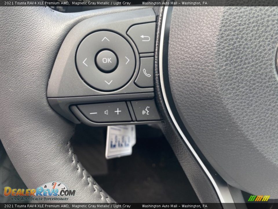 2021 Toyota RAV4 XLE Premium AWD Magnetic Gray Metallic / Light Gray Photo #6
