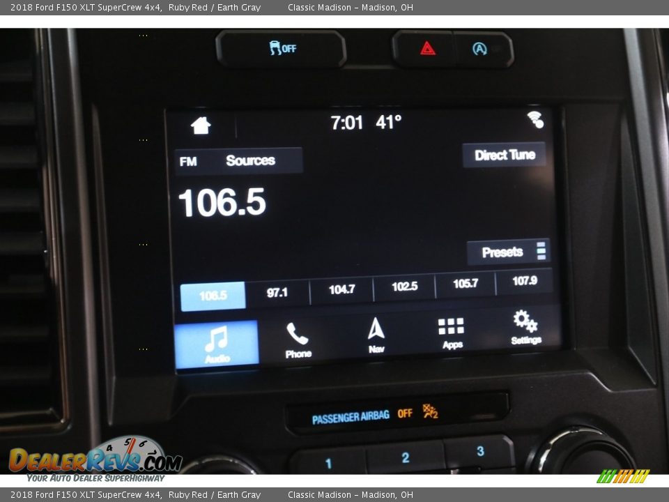 2018 Ford F150 XLT SuperCrew 4x4 Ruby Red / Earth Gray Photo #11