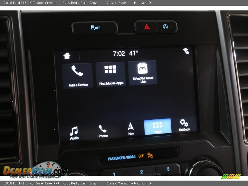 2018 Ford F150 XLT SuperCrew 4x4 Ruby Red / Earth Gray Photo #14