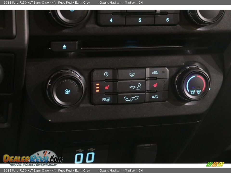 2018 Ford F150 XLT SuperCrew 4x4 Ruby Red / Earth Gray Photo #15