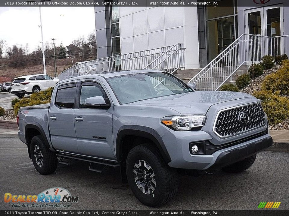 2019 Toyota Tacoma TRD Off-Road Double Cab 4x4 Cement Gray / Black Photo #1