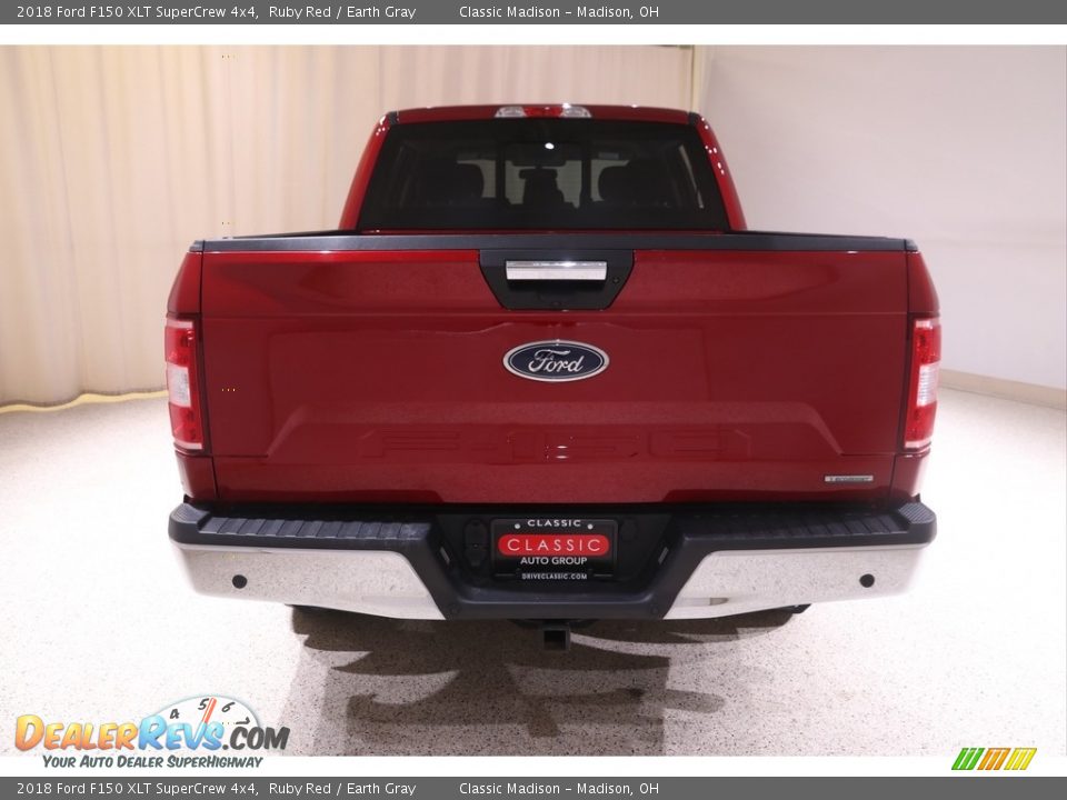 2018 Ford F150 XLT SuperCrew 4x4 Ruby Red / Earth Gray Photo #21