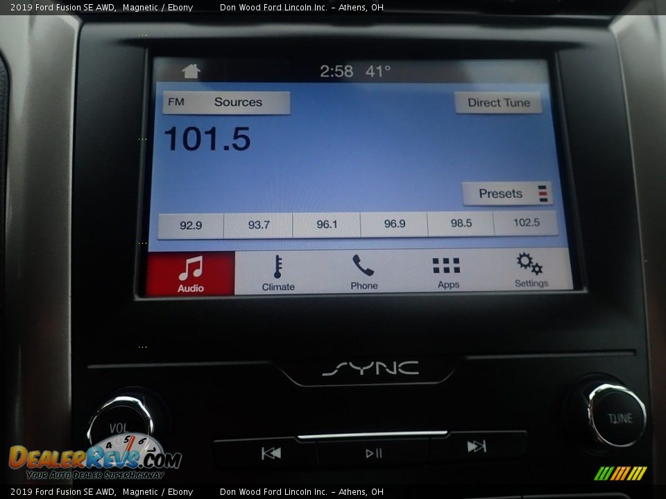 2019 Ford Fusion SE AWD Magnetic / Ebony Photo #28