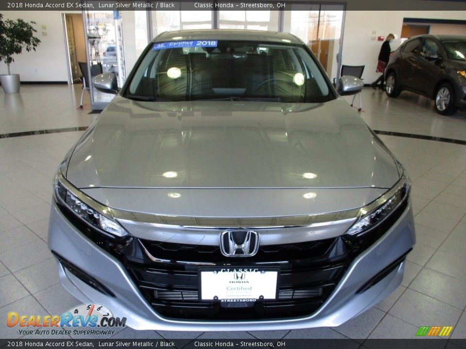 2018 Honda Accord EX Sedan Lunar Silver Metallic / Black Photo #2