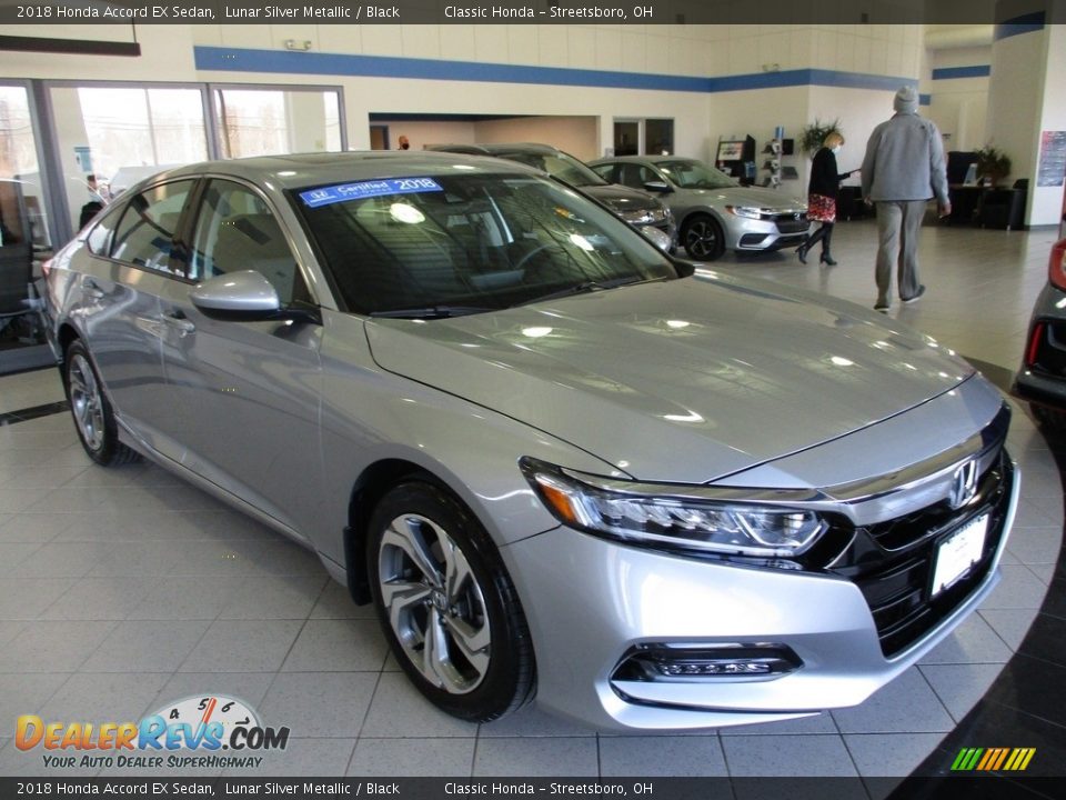 2018 Honda Accord EX Sedan Lunar Silver Metallic / Black Photo #3