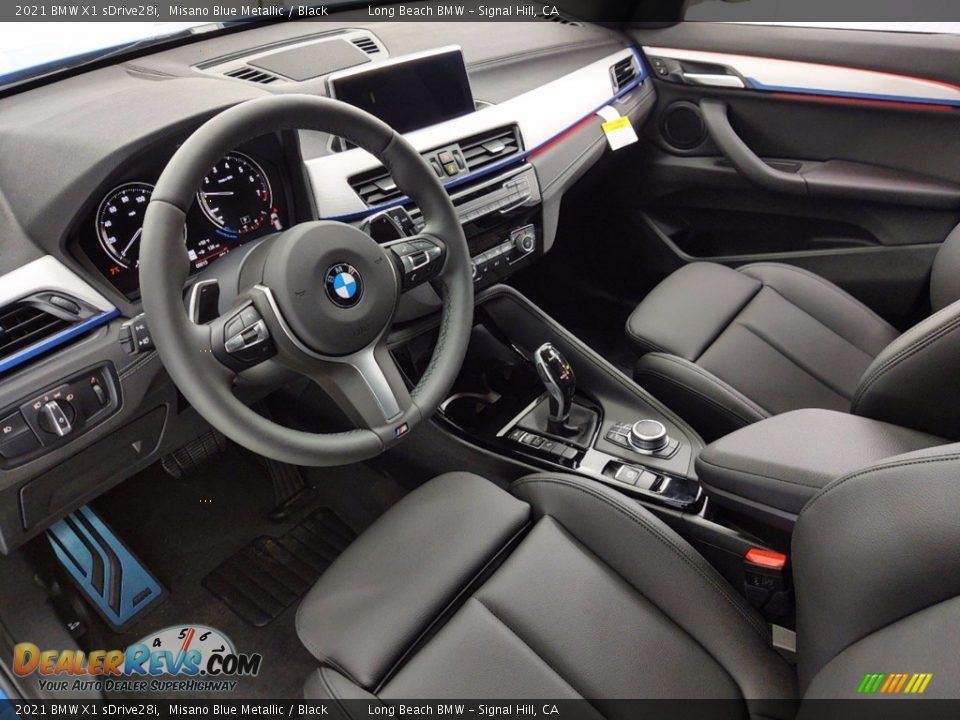 Black Interior - 2021 BMW X1 sDrive28i Photo #12