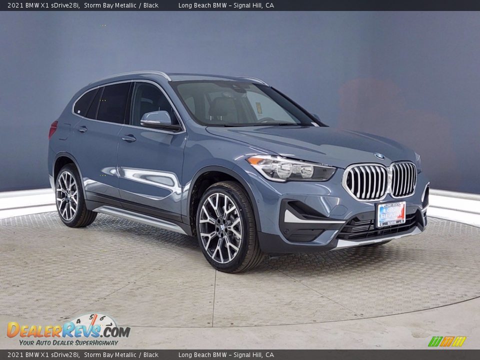 2021 BMW X1 sDrive28i Storm Bay Metallic / Black Photo #1