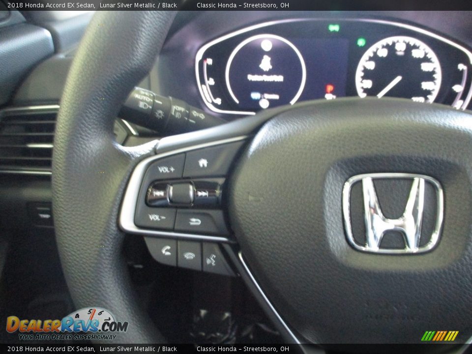 2018 Honda Accord EX Sedan Lunar Silver Metallic / Black Photo #31