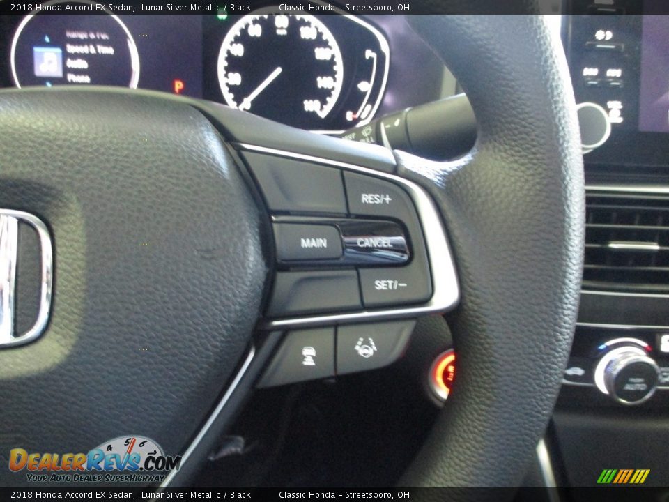 2018 Honda Accord EX Sedan Lunar Silver Metallic / Black Photo #32