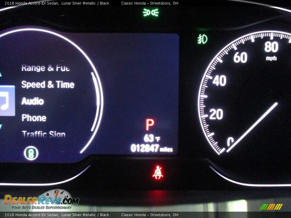 2018 Honda Accord EX Sedan Lunar Silver Metallic / Black Photo #33