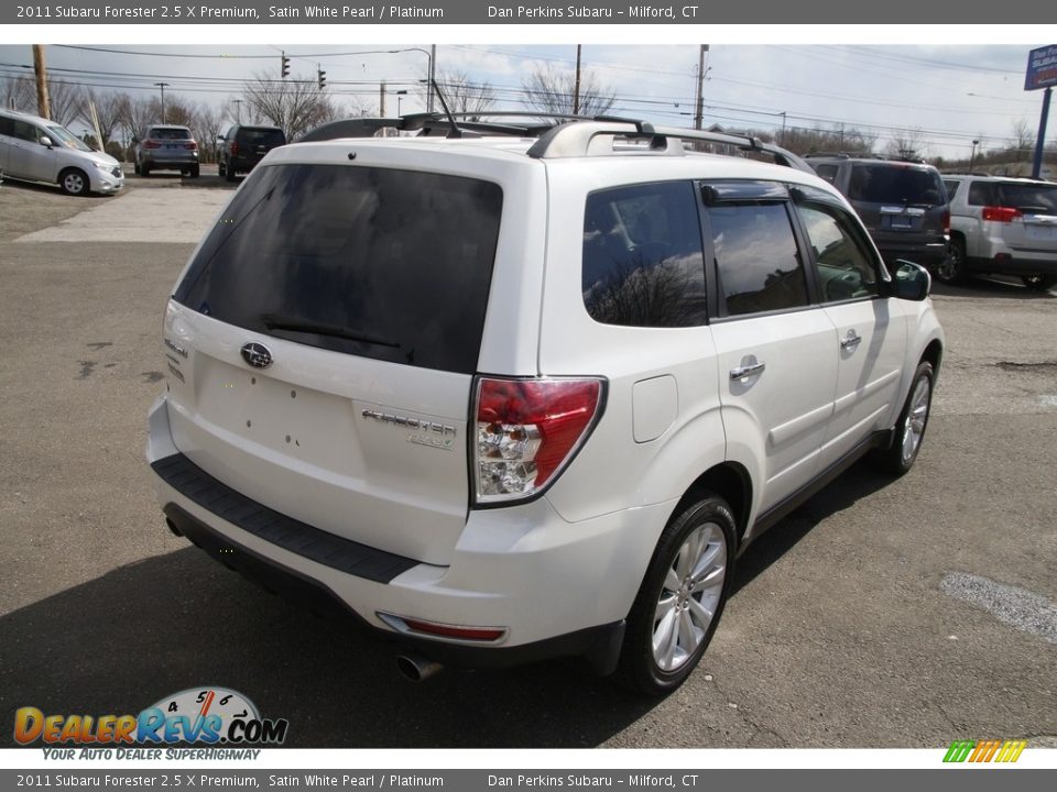 2011 Subaru Forester 2.5 X Premium Satin White Pearl / Platinum Photo #5